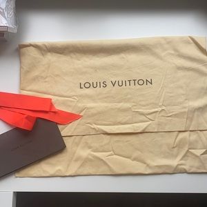 Louis Vuitton Large Dustbag Envelope and Ribbon
